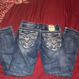 Men’s Ayaan Straight Rock Revival Jeans Size 30